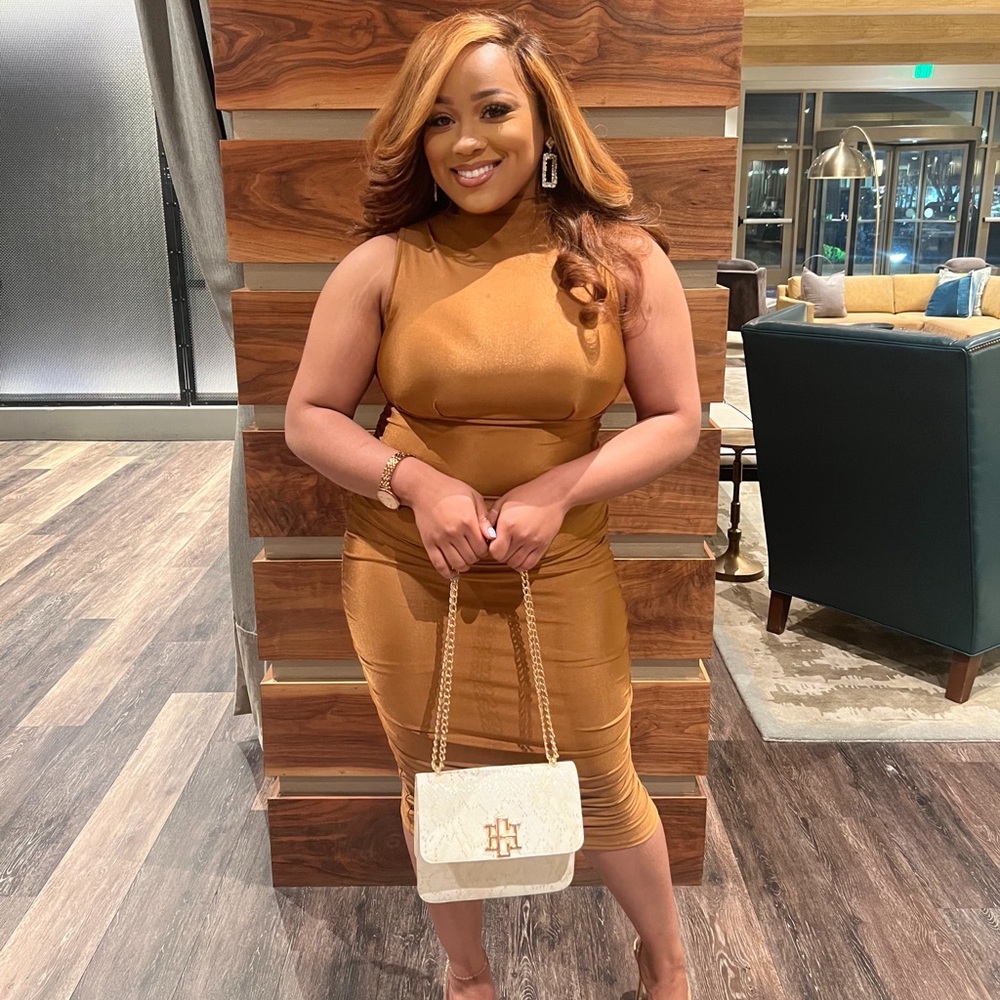 Brown Midi Dress